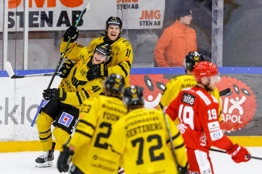 Västerås Isac Skedung och William Wikman jublar
