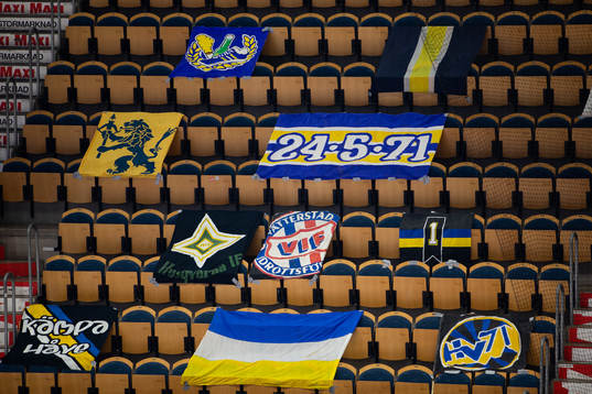 Tifo på läktaren