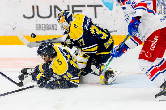 s Eric Martinsson och målvakt Jonas Gunnarsson
