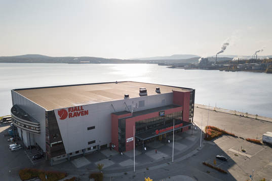 Exteriör av Fjällräven Center