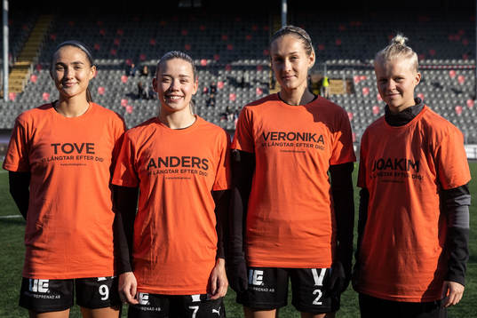 Umeås Lova Lundin, Elin Nilsson, Sanna Kullberg och
