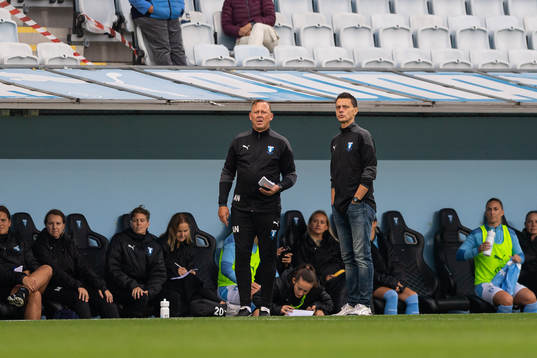 Malmö FFs assisterande tränare Anders Nilsson och