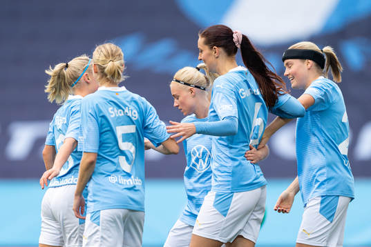 Malmö FFs spelare jublar