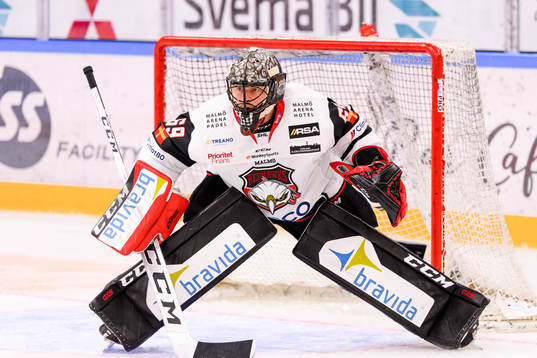 Malmö Redhawks målvakt Oscar Alsenfelt