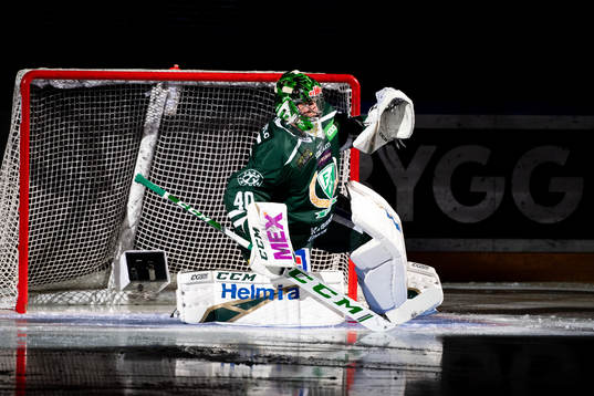 Färjestads målvakt Henrik Haukeland