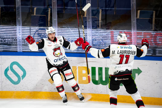 Malmö Redhawks Pontus Westerholm och Markus Lauridsen