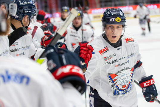 Linköpings Patrik Lundh jublar