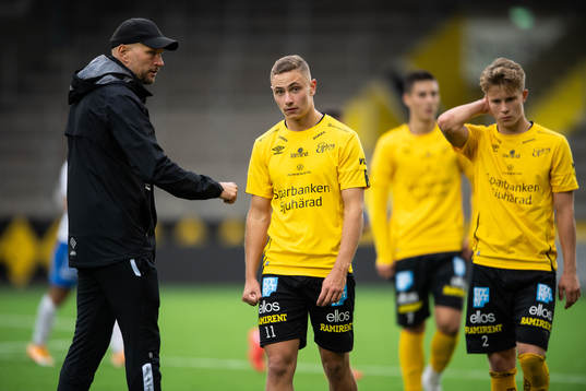 Elfsborgs spelare med Theo Lind i spetsen deppar