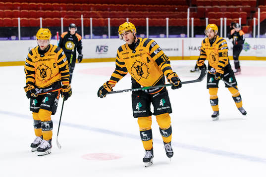 Skellefteås Oscar Möller och Joakim Lindström deppar