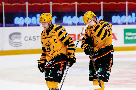 Skellefteås Oscar Möller och Linus Lindström deppar