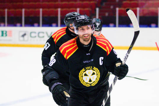 Brynäs Anton Rödin jublar