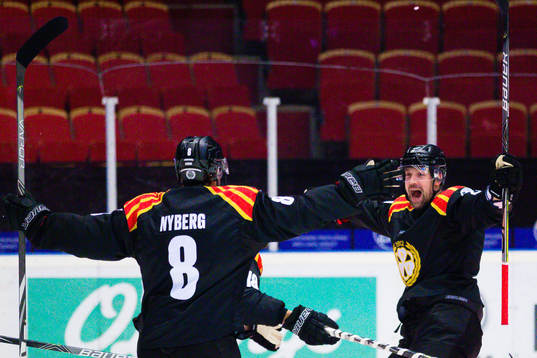 Brynäs Anton Rödin jublar