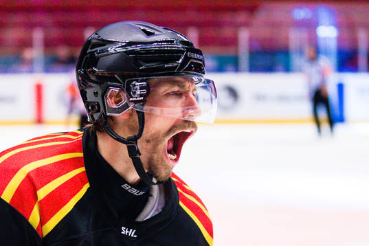Brynäs Anton Rödin jublar
