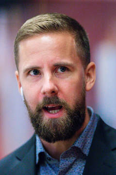 Brynäs assisterande tränare Viktor Stråhle