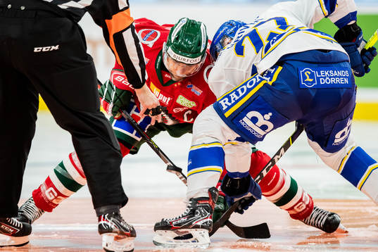 Frölundas Joel Lundqvist och Leksands Marek Hrivík