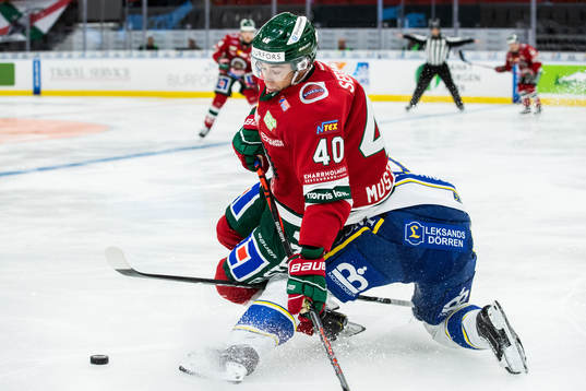 Frölundas Joel Mustonen och Leksands Mattias Ritola