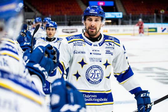 Leksands Marek Hrivík jublar