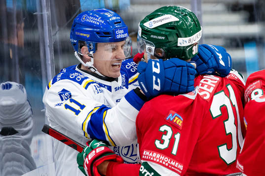 Leksands Martin Karlsson och Frölundas Nicklas Lasu