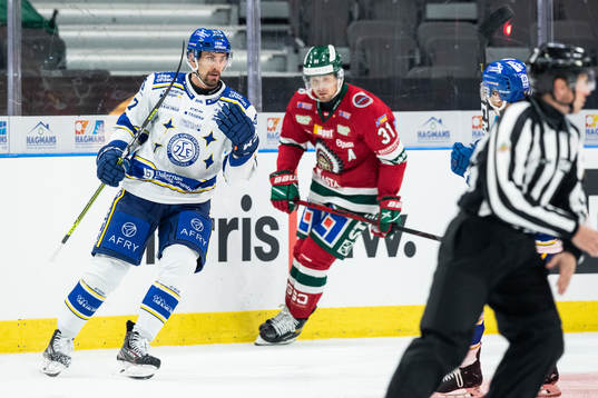 Leksands Marek Hrivík jublar
