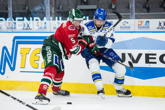 Frölundas Filip Johansson och Leksands Oskar Lang