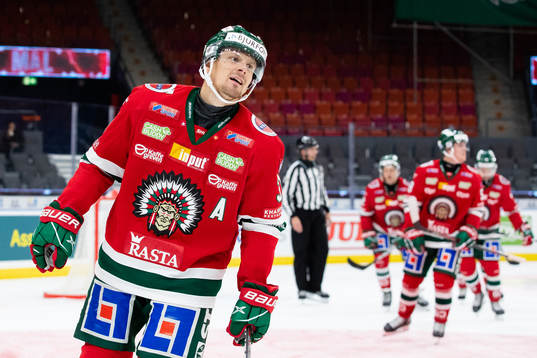 Frölundas Nicklas Lasu jublar