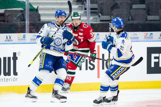 Leksands Marek Hrivík jublar