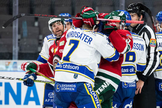 Leksands Lucas Nordsäter och Frölundas Jan Mursak