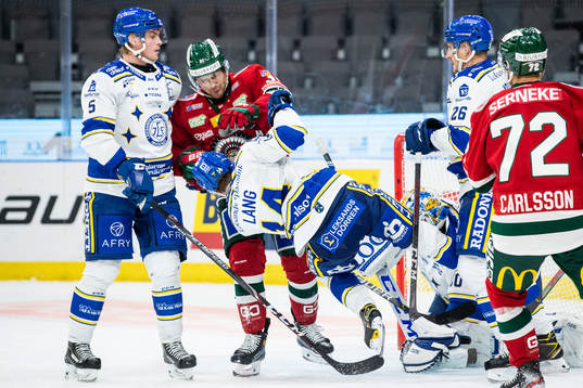 Frölundas Nicklas Lasu och Leksands Oskar Lang