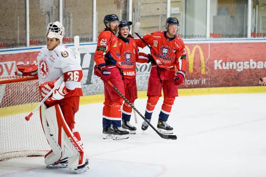 Hanhals Lukas Wahlberg, Filip Persson och Mattias Elfström