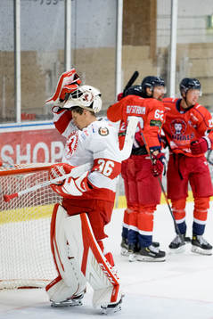 Hanhals Lukas Wahlberg, Filip Persson och Mattias Elfström