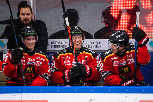 Luleås Nils Lundkvist, Erik Gustafsson och Oscar Engsund