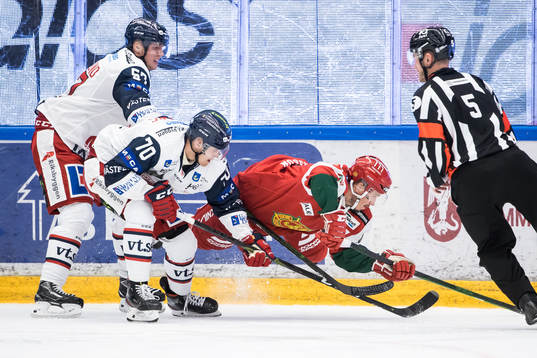 Västerviks Alfred Barklund  och Jacob Bjerselius och Moras