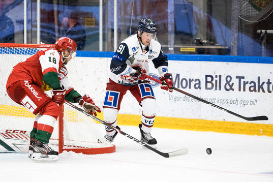 Moras Mattias Nörstebö och Västerviks Tim Wahlgren