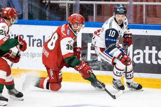 Moras Adam Masuhr och Västerviks Gerry Fitzgerald