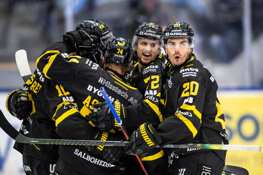 Västerås spelare jublar