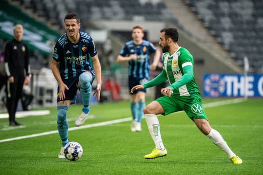 Hammarbys Abdul Khalili och Djurgårdens Haris Radetinac