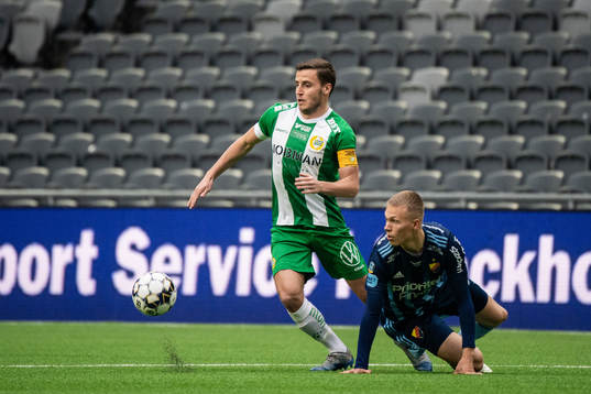 Hammarbys Jeppe Andersen och Djurgårdens Jonathan