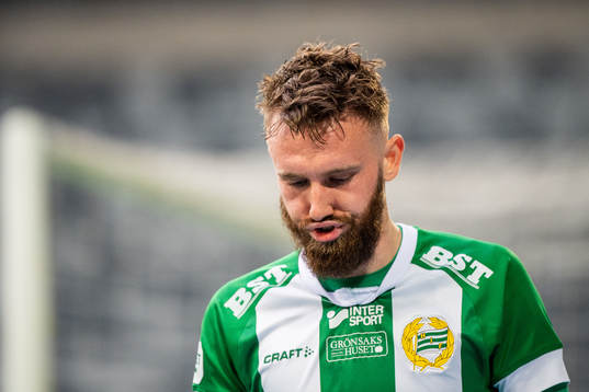 Hammarbys Simon Sandberg deppar