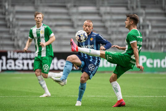 Djurgårdens Nicklas Bärkroth och Hammarbys Alexander