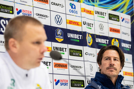 Hammarbys tränare Stefan Billborn och Djurgårdens