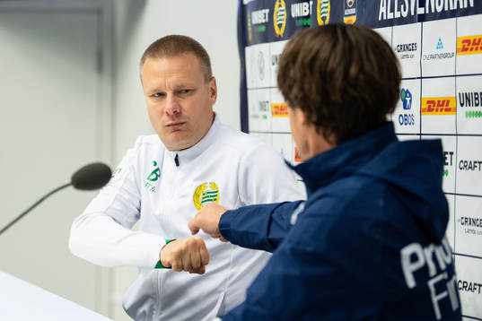 Hammarbys tränare Stefan Billborn och Djurgårdens