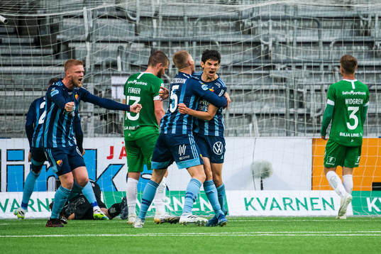 Djurgårdens Jesper Nyholm jublar