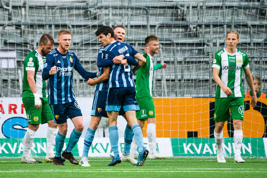 Djurgårdens Jesper Nyholm jublar
