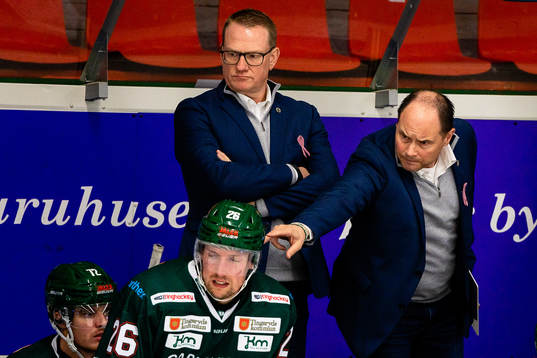 Tingsryds tränare Magnus Bogren  och assisterande tränare