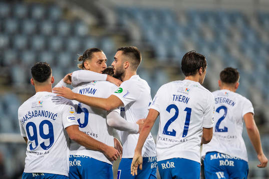 IFK Norrköpings spelare jublar