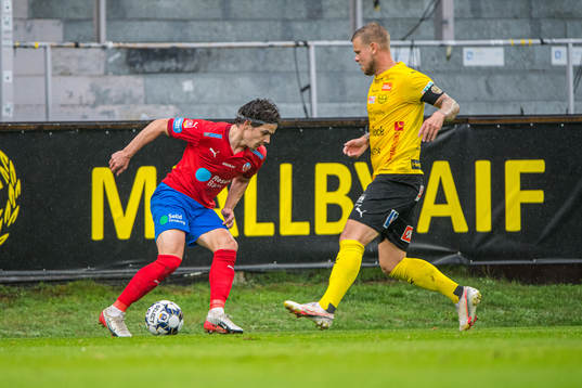 Helsingborgs Brandur Hendriksson och Mjällbys David