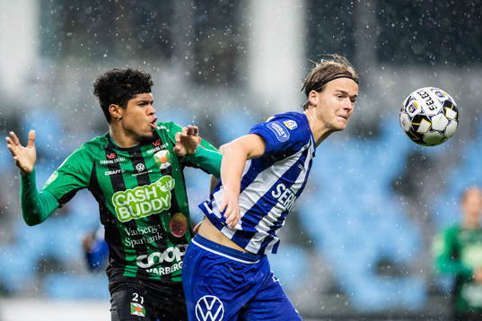 Varbergs Luke Le Roux och IFK Göteborg August Erlingmark