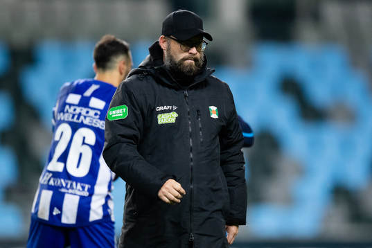 Varbergs tränare Joakim Persson deppar