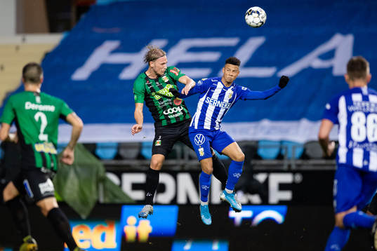 Varbergs Hampus Zachrisson och IFK Göteborg Tobias Sana