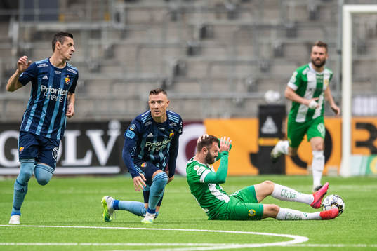 Hammarbys Muamer Tankovic har ont